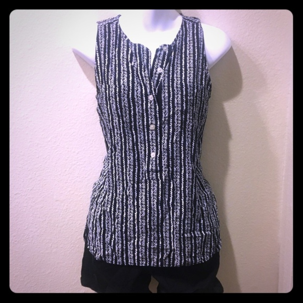 Loft blouse short sleeve button down